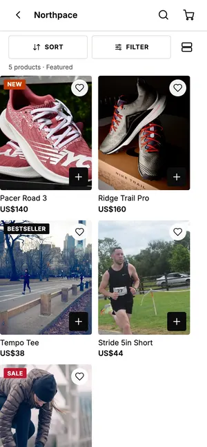Sports and fitness app collection or product screen